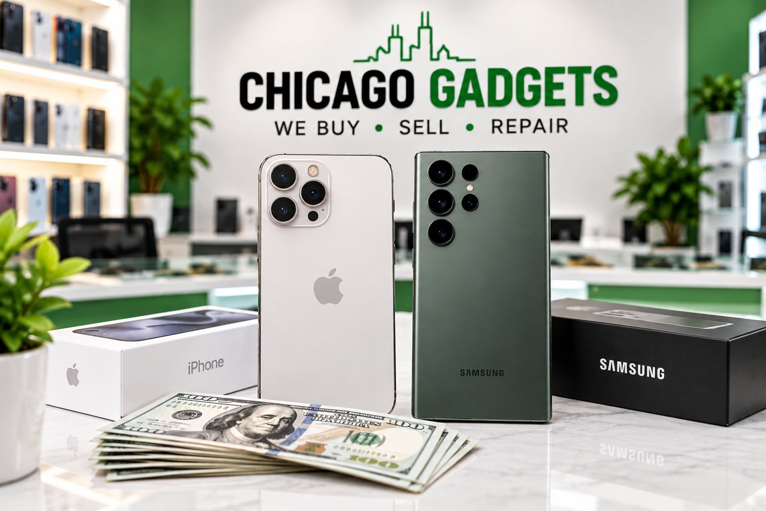 smartphones that Chicago Gadgets buys in Chicago