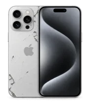 iPhone with damaged back glass